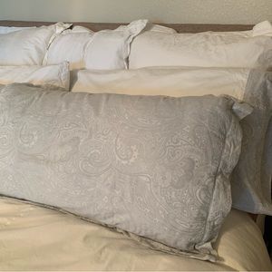 Lauren Suite by Ralph Lauren Paisley King Sham pale blue Set of 2